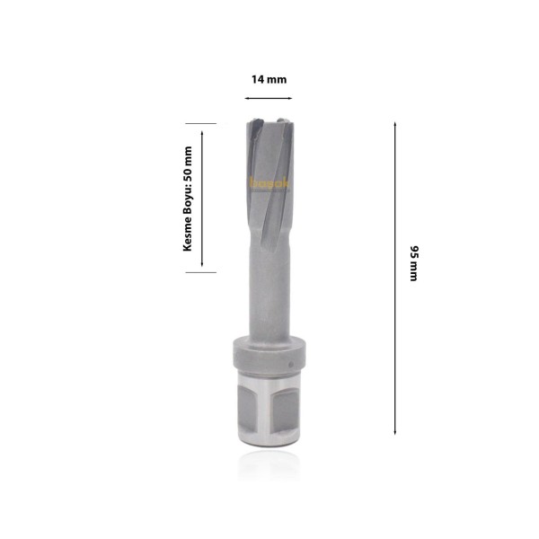 14*50 mm HSS Manyetik Matkap Ucu