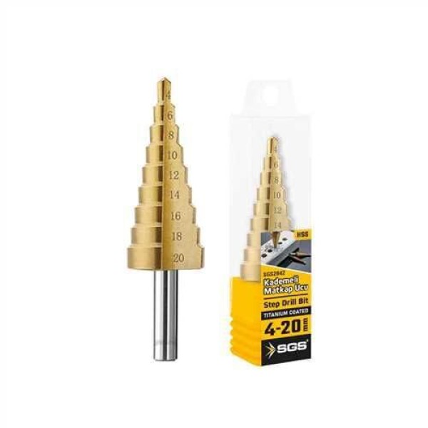 4-20 mm HSS Kademeli Matkap Ucu