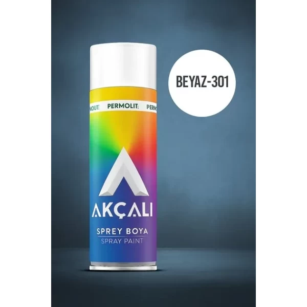 Akçalı Sprey Düz Renk 301 Beyaz 400 ml