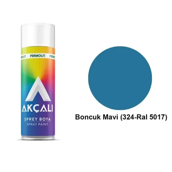 Akçalı Sprey Düz Renk 324 Boncuk Mavi 400 ml