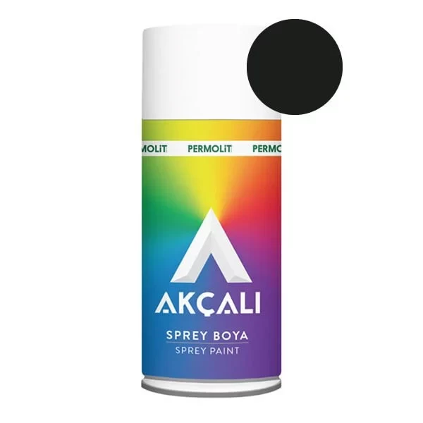 Akçalı Sprey Düz Renk 326 Parlak Siyah 400 ml