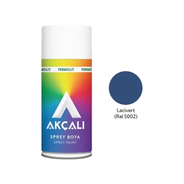 Akçalı Sprey Düz Renk RAL 5002  LACİVERT 400 ml