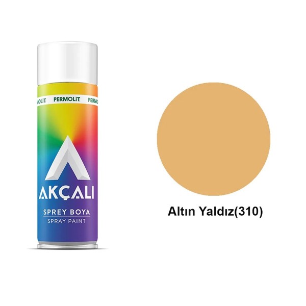 Akçalı Sprey Metalik Renk 310 Altın Yaldız 400 ml