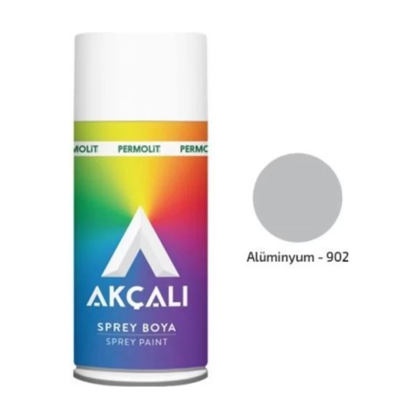 Akçalı Sprey Metalik Renk 902 Alüminyum 400 ml