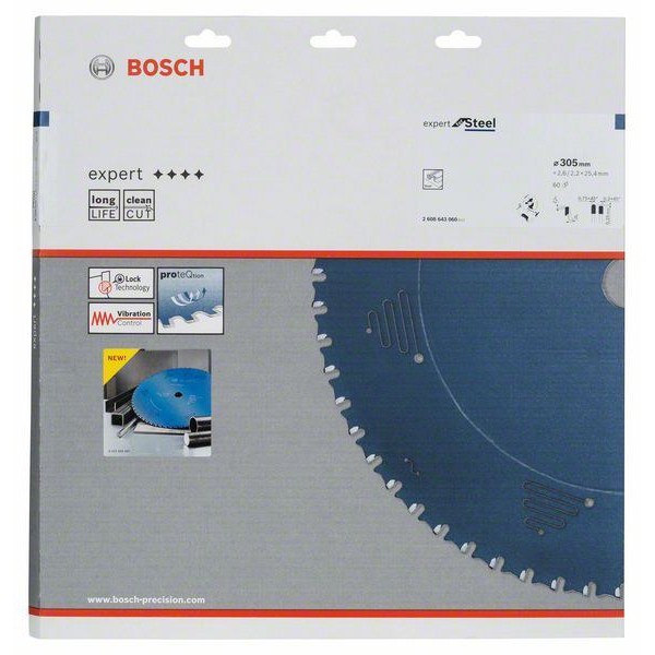 Bosch Metal için Daire Testere 305*25,40mm 60 Diş (2 608 643 060)