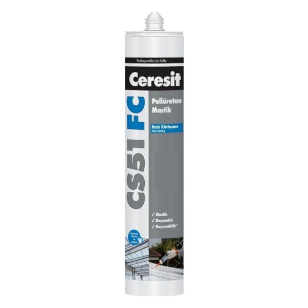 Ceresit CS51 PU Mastık 280 ml Siyah *12 2941666