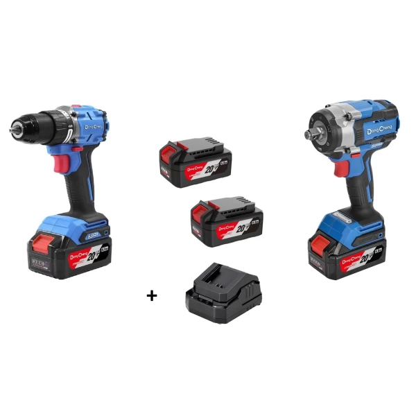 Dongcheng DCKIT41 2'li Akülü Set (DCJZ2060i Darbeli Vidalama + DCPB598 Somun Sıkma)