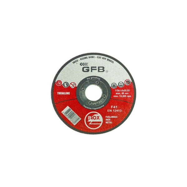 GFB İnox Kesme Taşı 115*1*22 mm (2350)