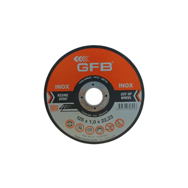 GFB İnox Kesme Taşı 125*1*22 mm (2350)
