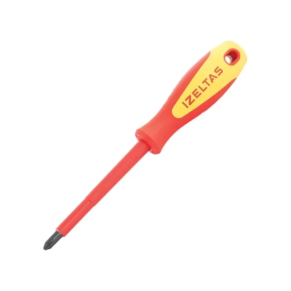 İzeltaş 1000V İzoleli Elektrikçi Yıldız Uçlu Tornavida 6*100 (4145186100)