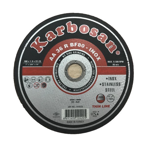 Karbosan Fleks Taşı Kesme 180*1,9*22 Thinline (910420)