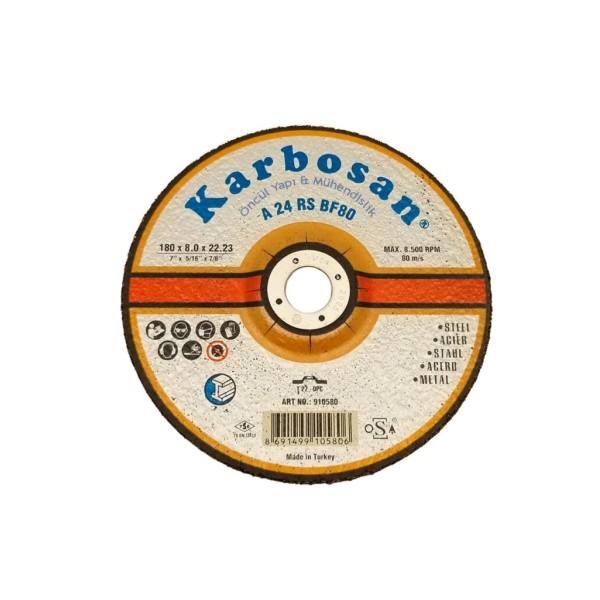 Karbosan Fleks Taşlama Taşı 180*8*22 A (910580)