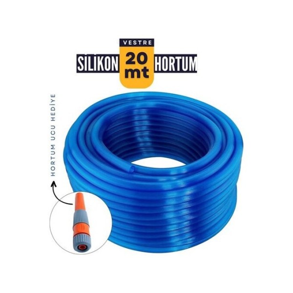Kauçuk Silikonlu Su Hortumu 1/2 20 m