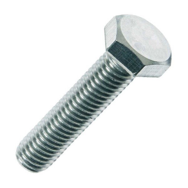 M16*60 Cıvata DIN 933 Tam Paso 8.8 - Beyaz