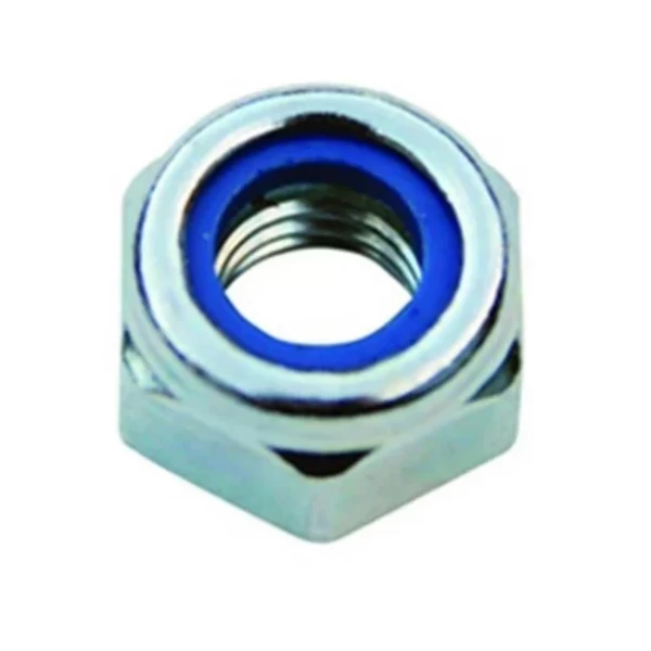 M20 Fiberli Çelik Somun DIN 985 Cı 6 Beyaz