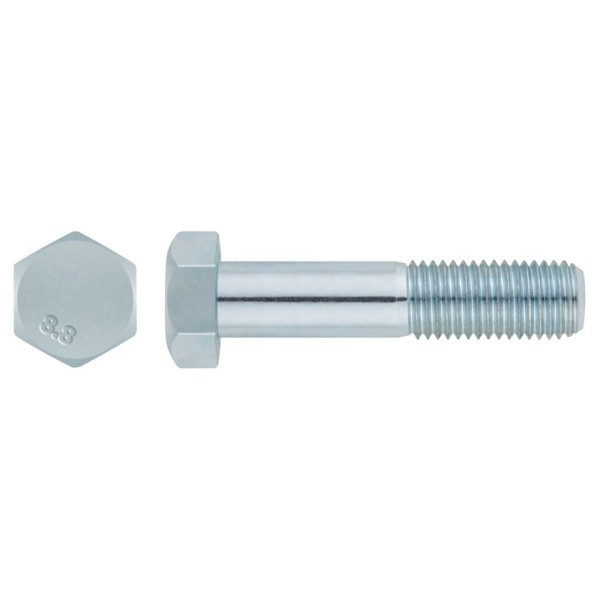 M24*210 Akb Cıvata DIN 931 8.8 Galvaniz Kaplı