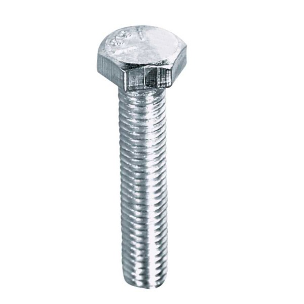 M6*40 Altı Köşe Cıvata DIN 933 8.8 - Beyaz