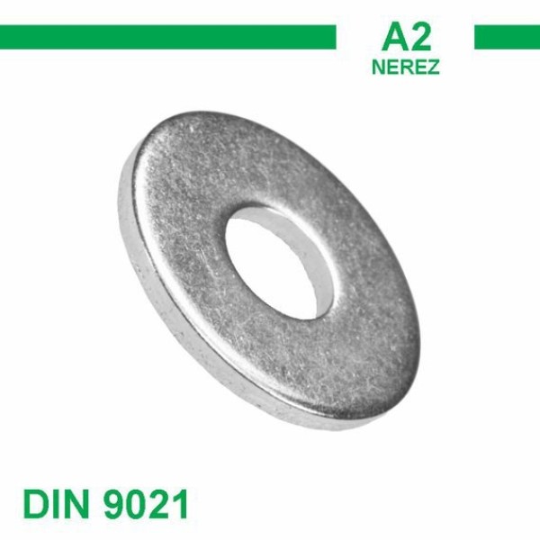M8 Şase Pulu DIN 9021 A2 İnox