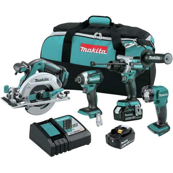 Makita DLX3070TX 18 V 5.0 Ah 3'lü Akülü Kombine Set Combo
