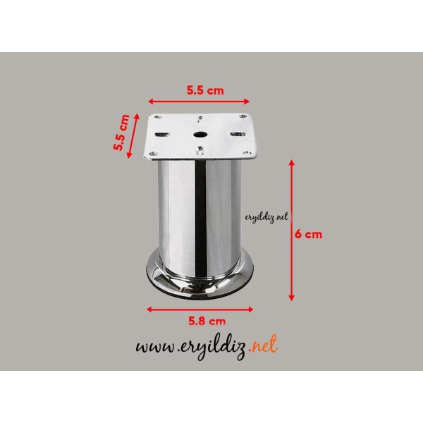 Metal Ayak Krom 42*6 cm