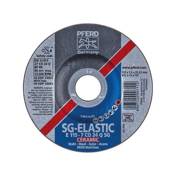 Pferd Grındıng Wheel E 115-6,3 PSF Steel+ İnox NR.73000131
