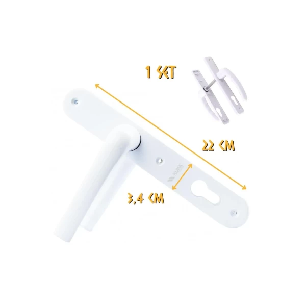 Pimapen Yaylı Yale Kapı Kolu Eva Demirli