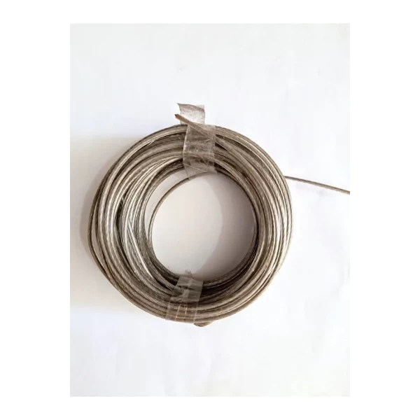PVC Kaplı G.çelik Halat 2+1,20 mm Şeffaf