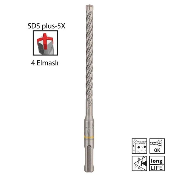 SDS Plus Matkap Ucu 5*160 mm