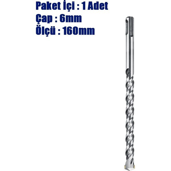 SDS Plus Matkap Ucu 6*160