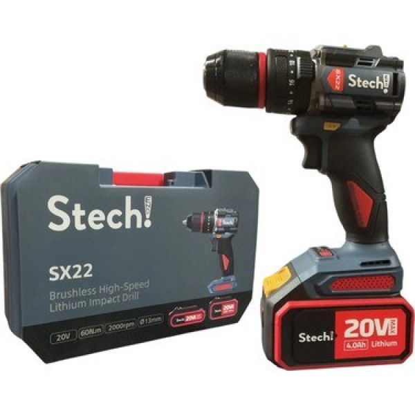 Stechend SX22-2x4.0 Ah Akülü Darbeli Matkap