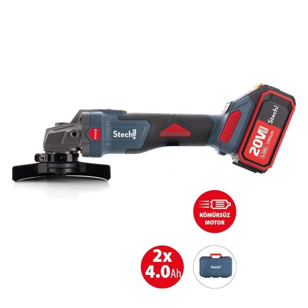 Stechend SX44-2x4.0 Ah Akülü Avuç Taşlama 125 mm